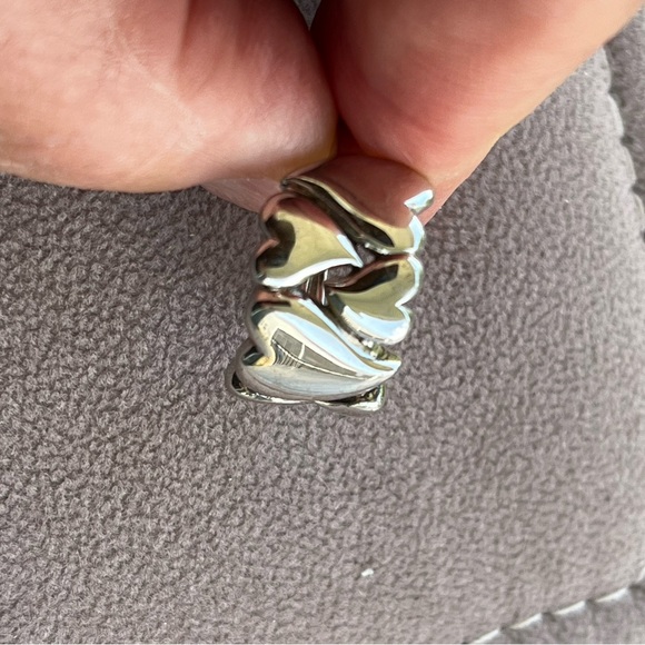 🍀 Heart Ring Band Size 7 Sterling Silver Ring - Picture 3 of 7